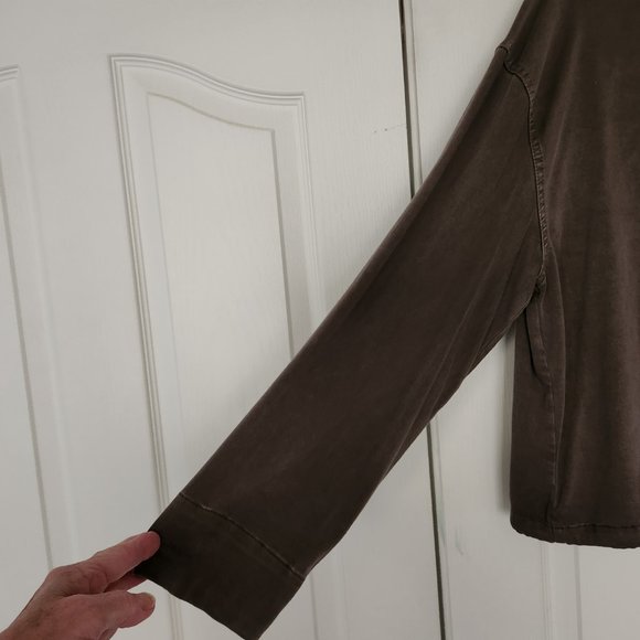 Nolan Miller NY Women’s Zip Front Stand Collar Front Pockets Jacket Olive Grn XL - Picture 12 of 14